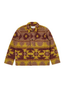 UNIVERSAL WORKS LUMBER JACKET  - SANTA FE BURGUNDY/MUSTARD