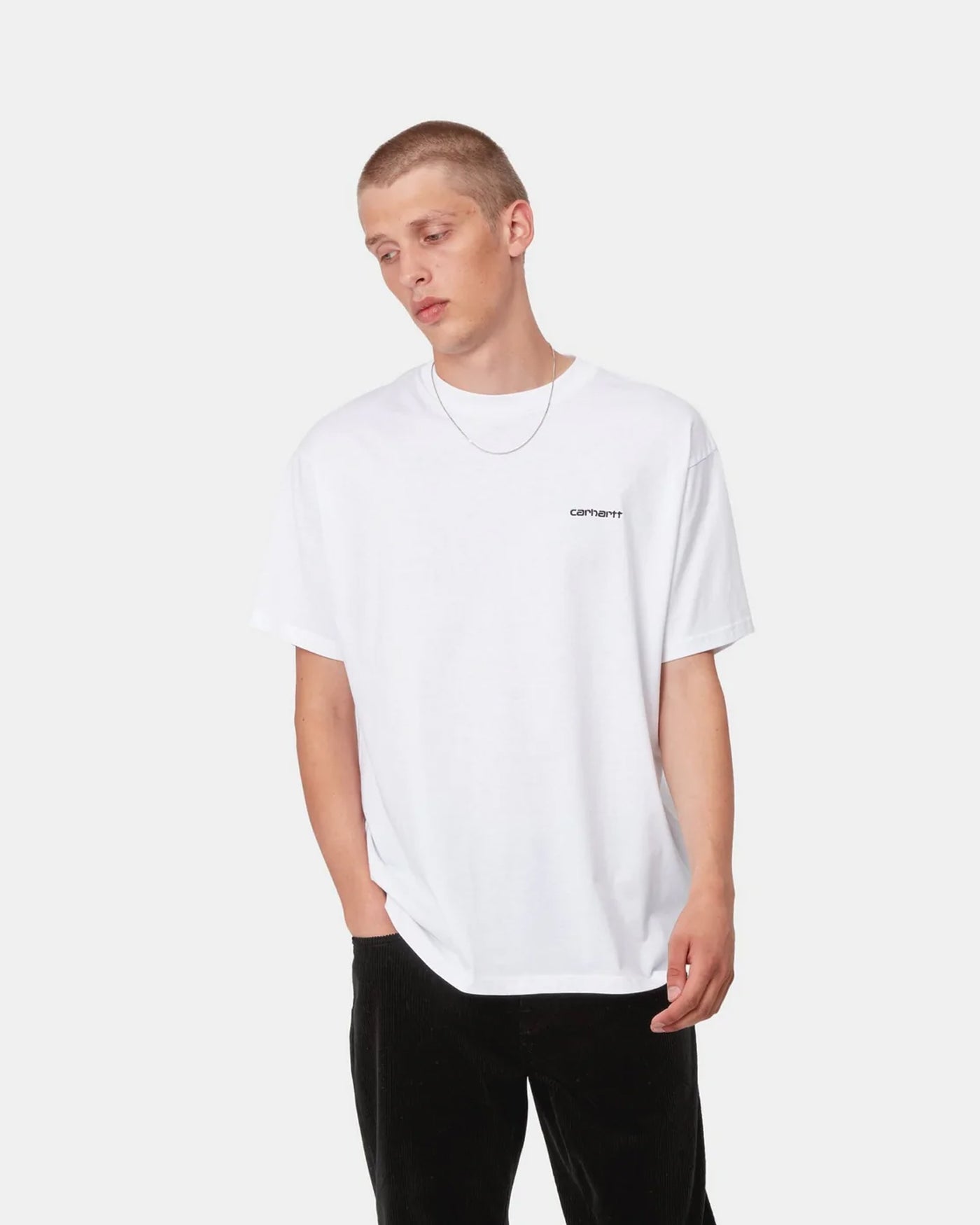 S/S Script Embroidery T-shirt
