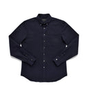 OUTCLASS L/S Navy Seersucker NAVY
This shirt is made using a breathable, Portuguese cotton seersucker fabric. The shirt is constructed with double-needle seams, a standard breast pocket, button-down collar and is finished with grey mother of pearl buttons.
100% CottonMade in Canada