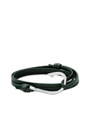 MIANSAI Hook on Leather VERDE
The Hook on Leather Bracelet features our signature maritime grade nylon rope and is secured with a polished silver hook. This classic Miansai go to is a summer essential that is the perfect way to give your look an elevated aesthetic.