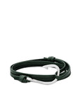 Hook on Leather VERDE
The Hook on Leather Bracelet features our signature maritime grade nylon rope and is secured with a polished silver hook. This classic Miansai go to is a summer essential that is the perfect way to give your look an elevated aesthetic. MIANSAI